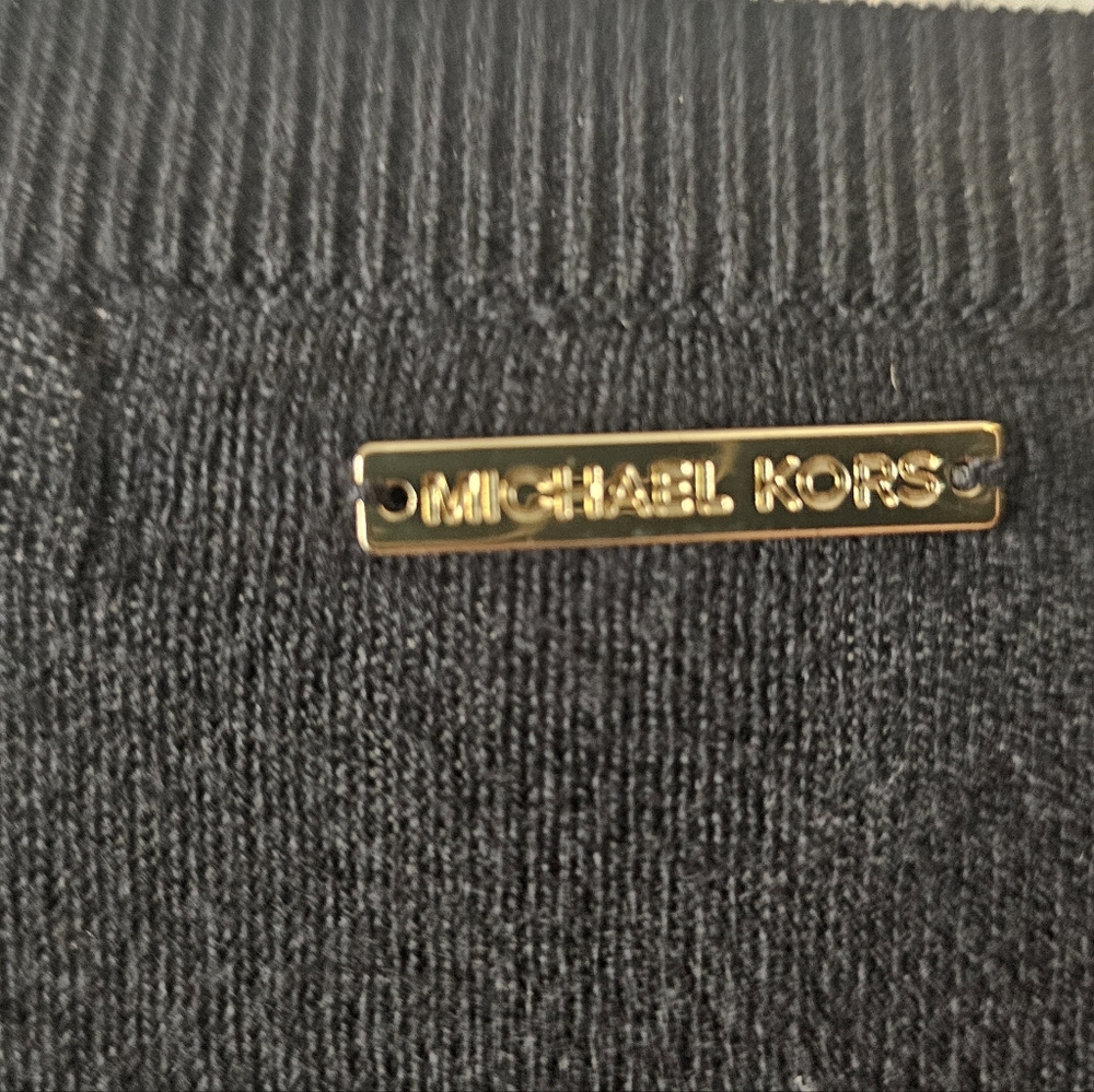 Michael Kors Black Sweater with Gold Accents - Picture 5 of 5